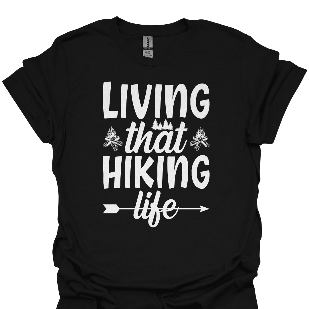 T-Shirt Black / XS Living That Hiking Life - T-Shirt 🌲🥾