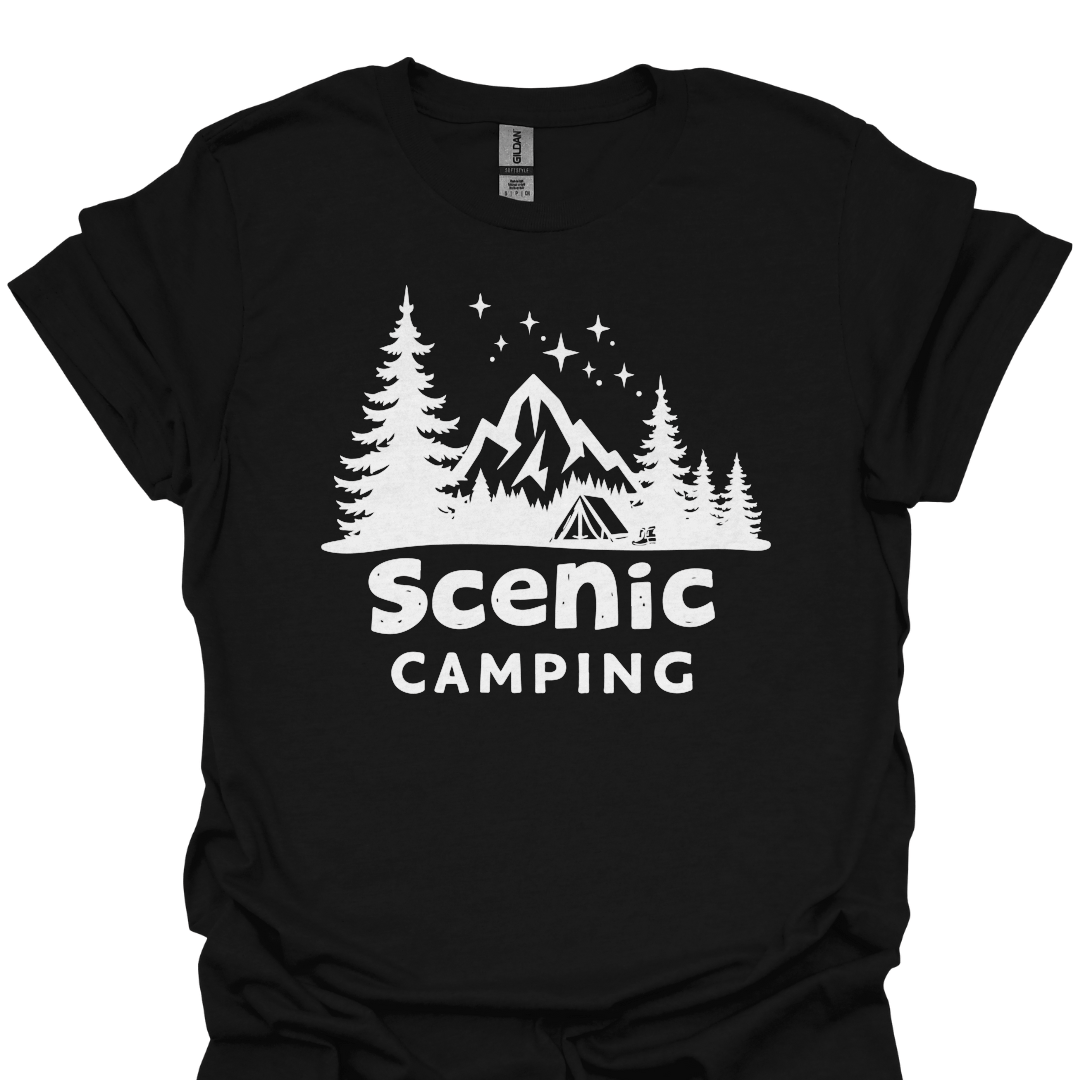 T-Shirt Black / XS Scenic Camping  T-Shirt 🌲⛺
