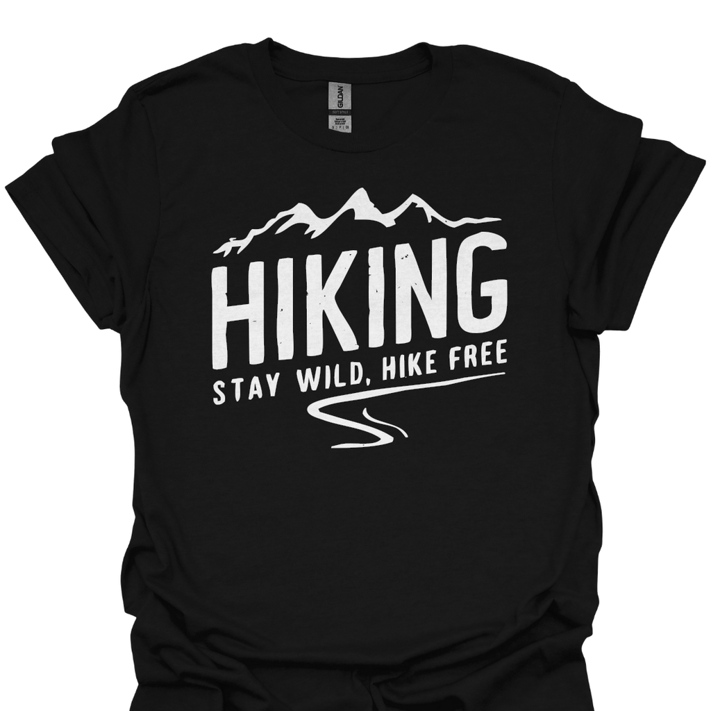T-Shirt Black / XS Stay Wild. Hike Free. 🏔️🌲