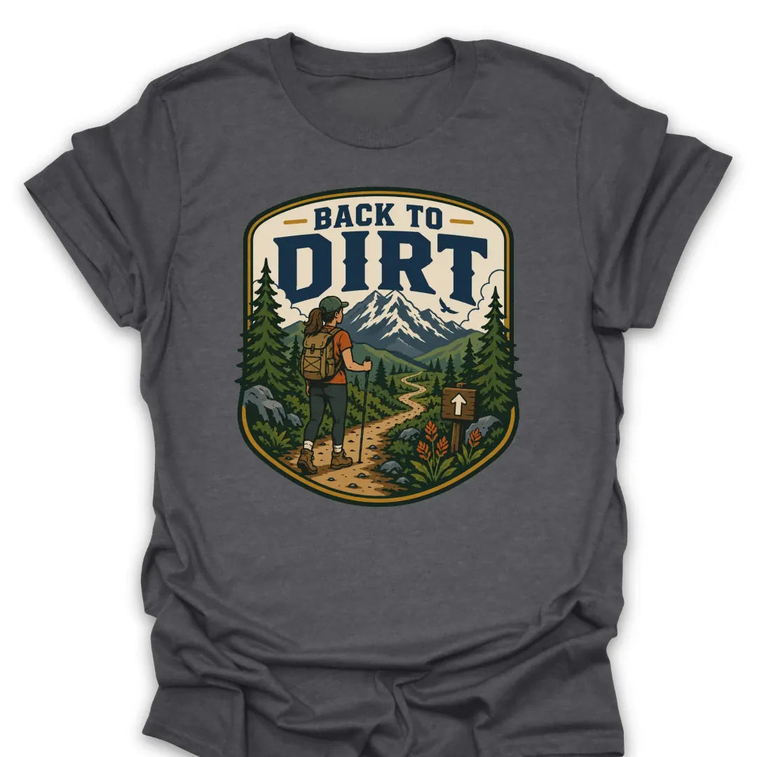 T-Shirt Dark Heather / S Back To Dirt Hiker