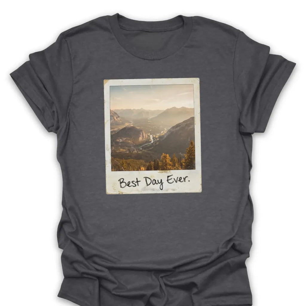 T-Shirt Dark Heather / S Best Day Faded Polaroid T-Shirt