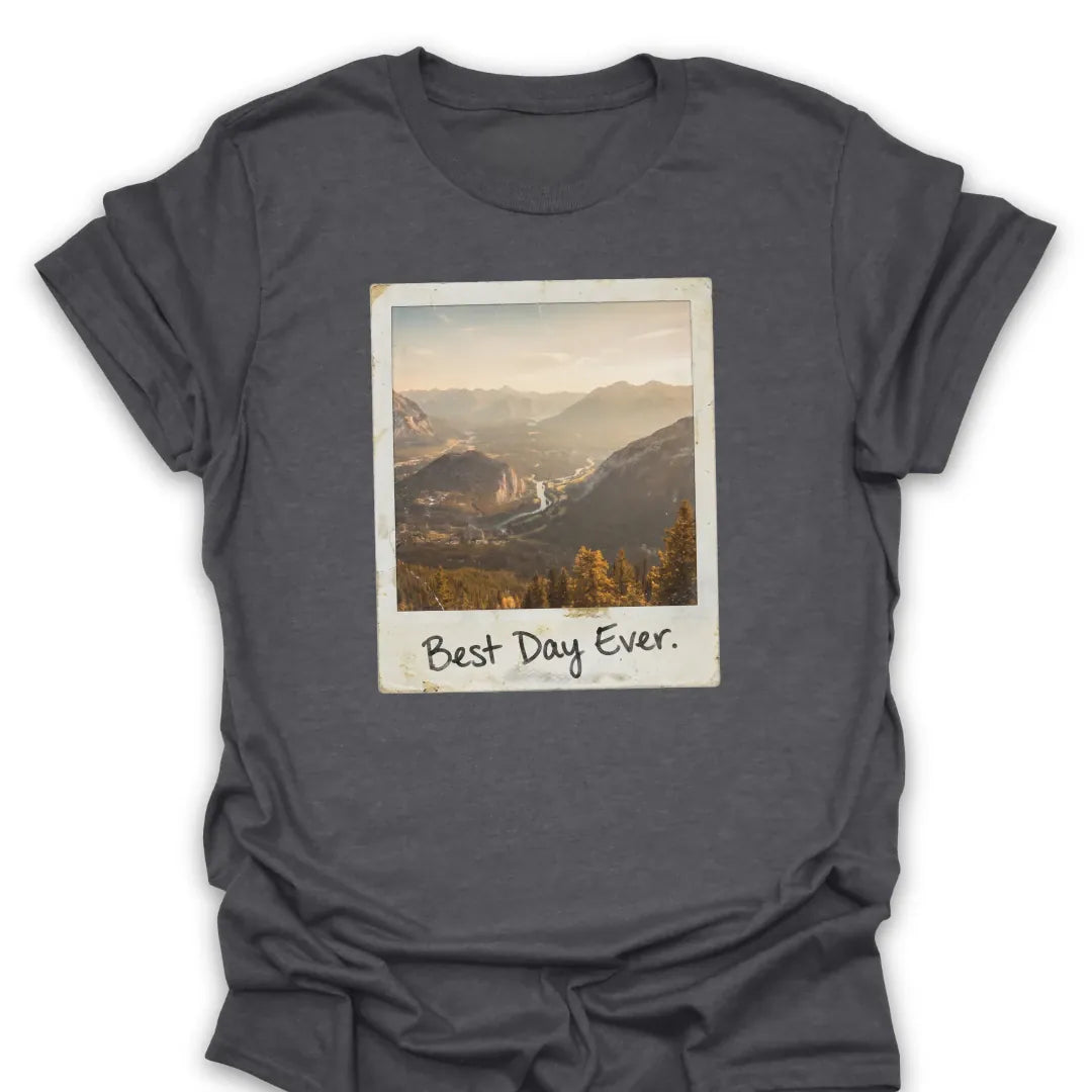 T-Shirt Dark Heather / S Best Day Faded Polaroid T-Shirt