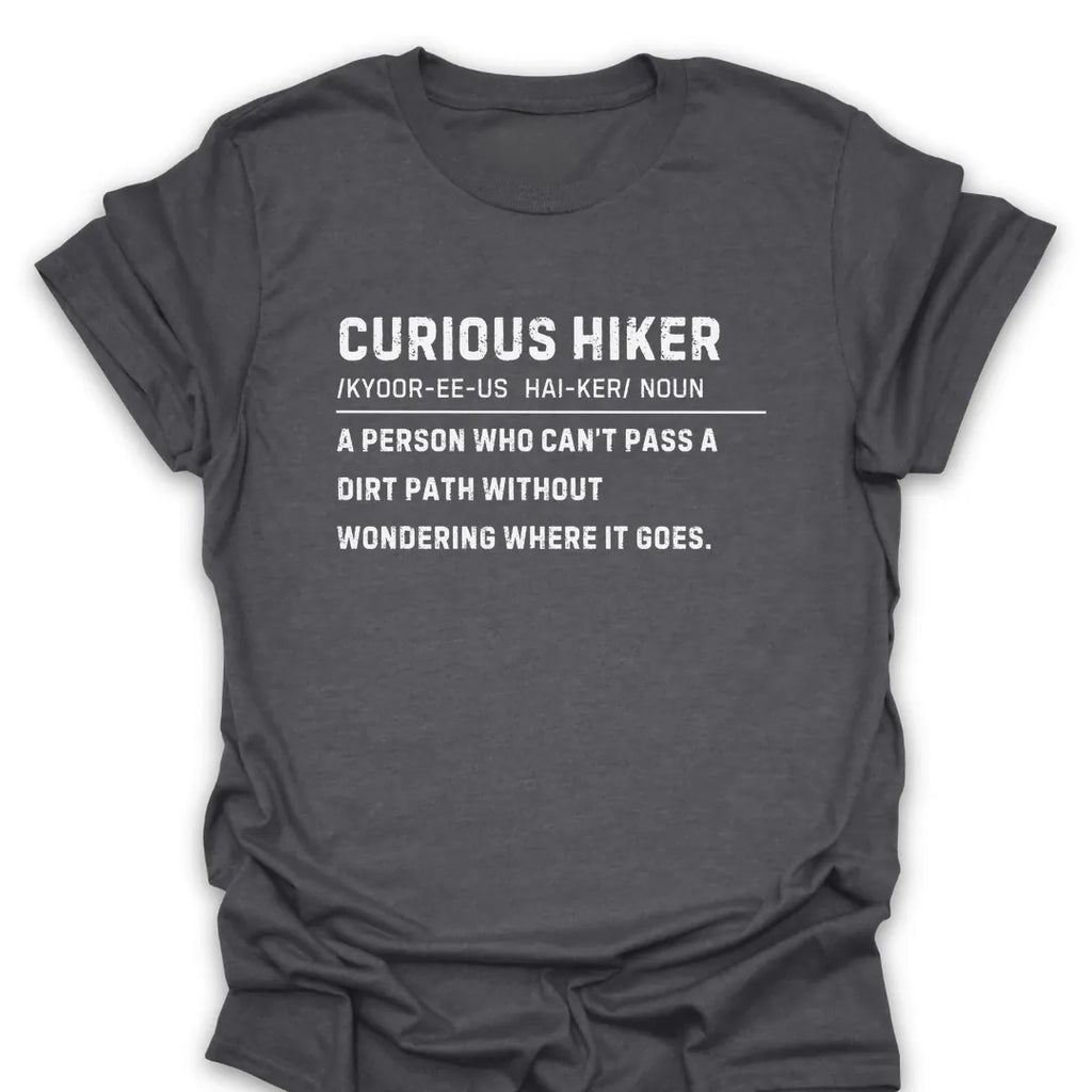 T-Shirt Dark Heather / S Curious Hiker Definition T-Shirt