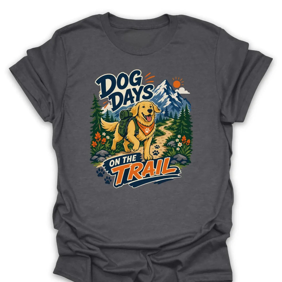 T-Shirt Dark Heather / S Dog Days On The Trail