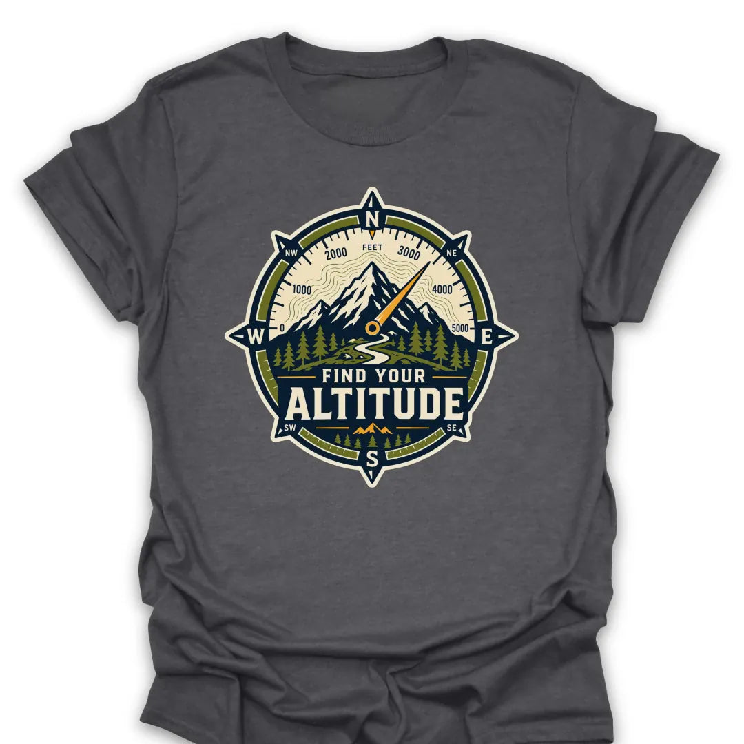 T-Shirt Dark Heather / S Find Your Altitude T-Shirt