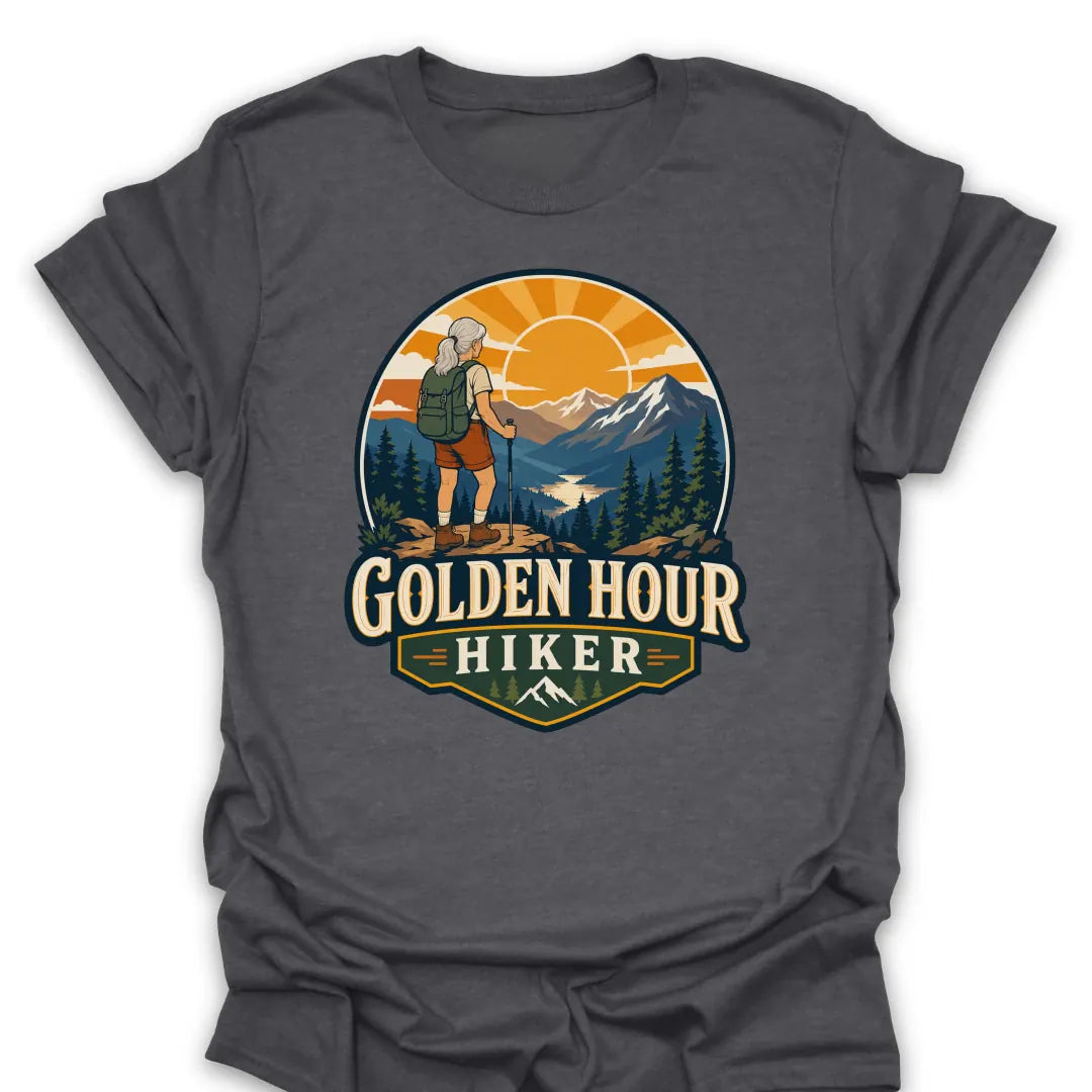 T-Shirt Dark Heather / S Golden Hour Hiker