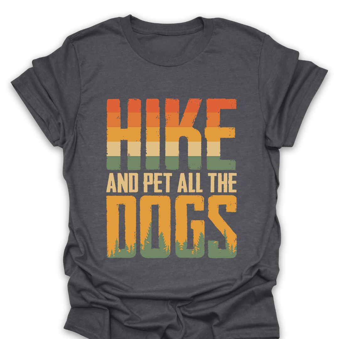T-Shirt Dark Heather / S Hike Pet All The Dogs T-Shirt