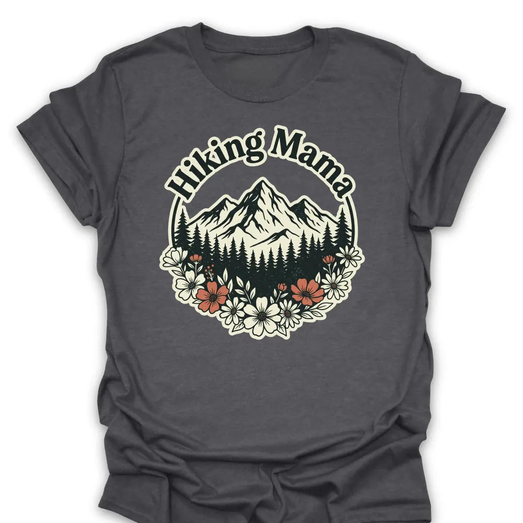 T-Shirt Dark Heather / S Hiking Mama Scenic T-Shirt