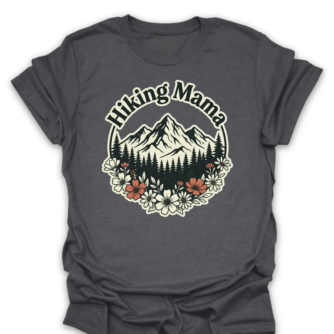 T-Shirt Dark Heather / S Hiking Mama Scenic T-Shirt
