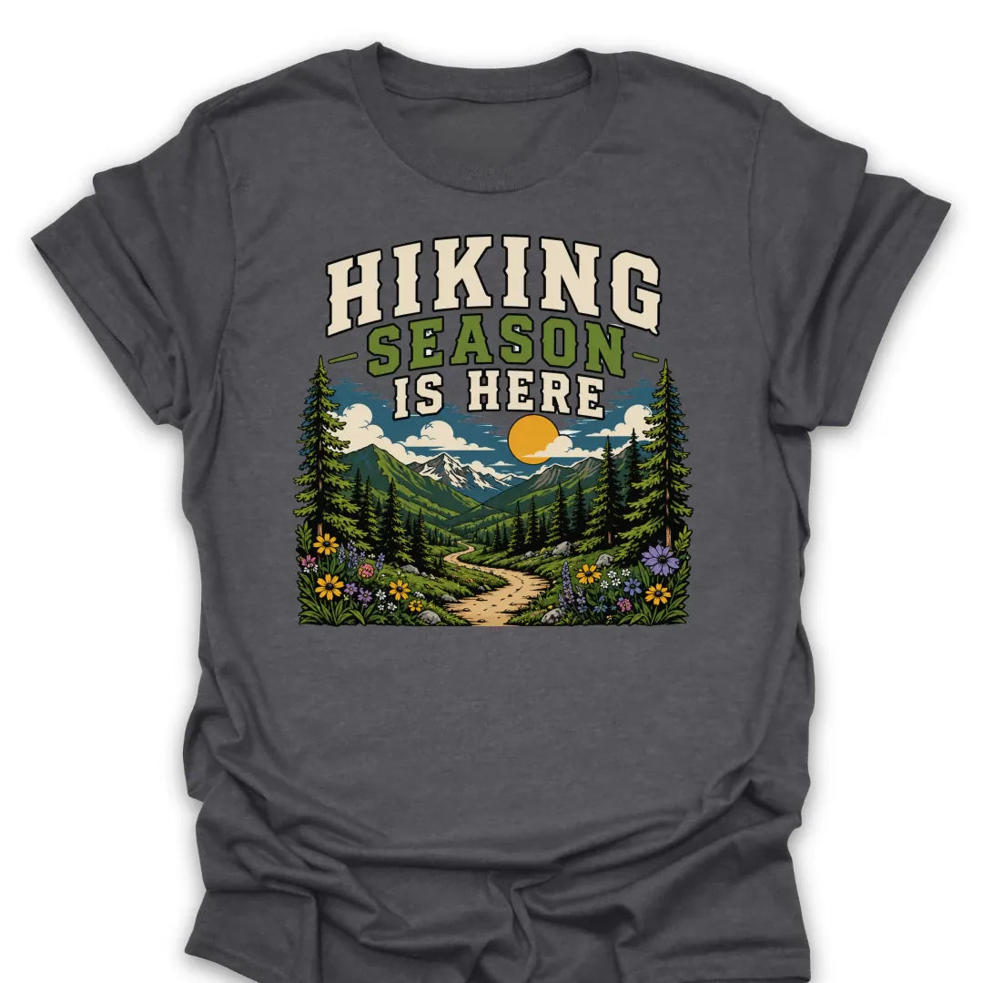 T-Shirt Dark Heather / S Hiking Season Trail