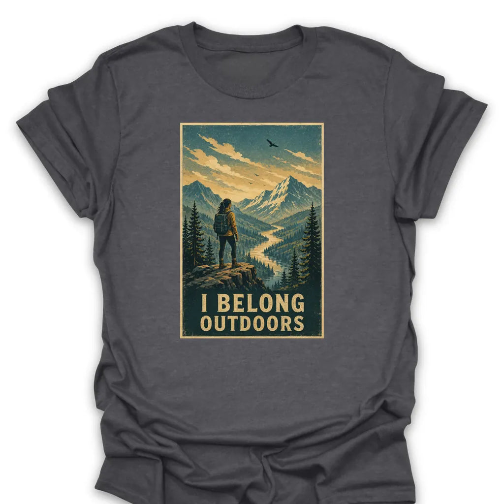 T-Shirt Dark Heather / S I Belong Outdoors T-Shirt
