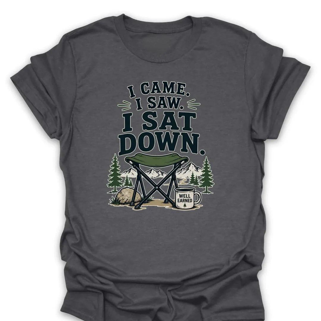 T-Shirt Dark Heather / S I Came. I Saw
