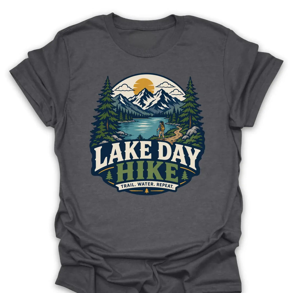 T-Shirt Dark Heather / S Lake Day Hike