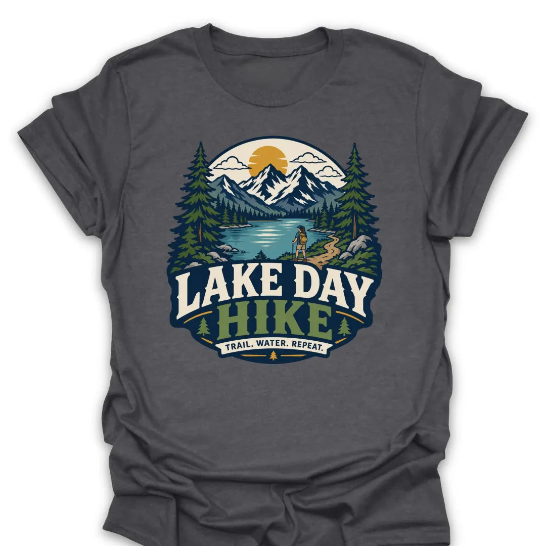 T-Shirt Dark Heather / S Lake Day Hike