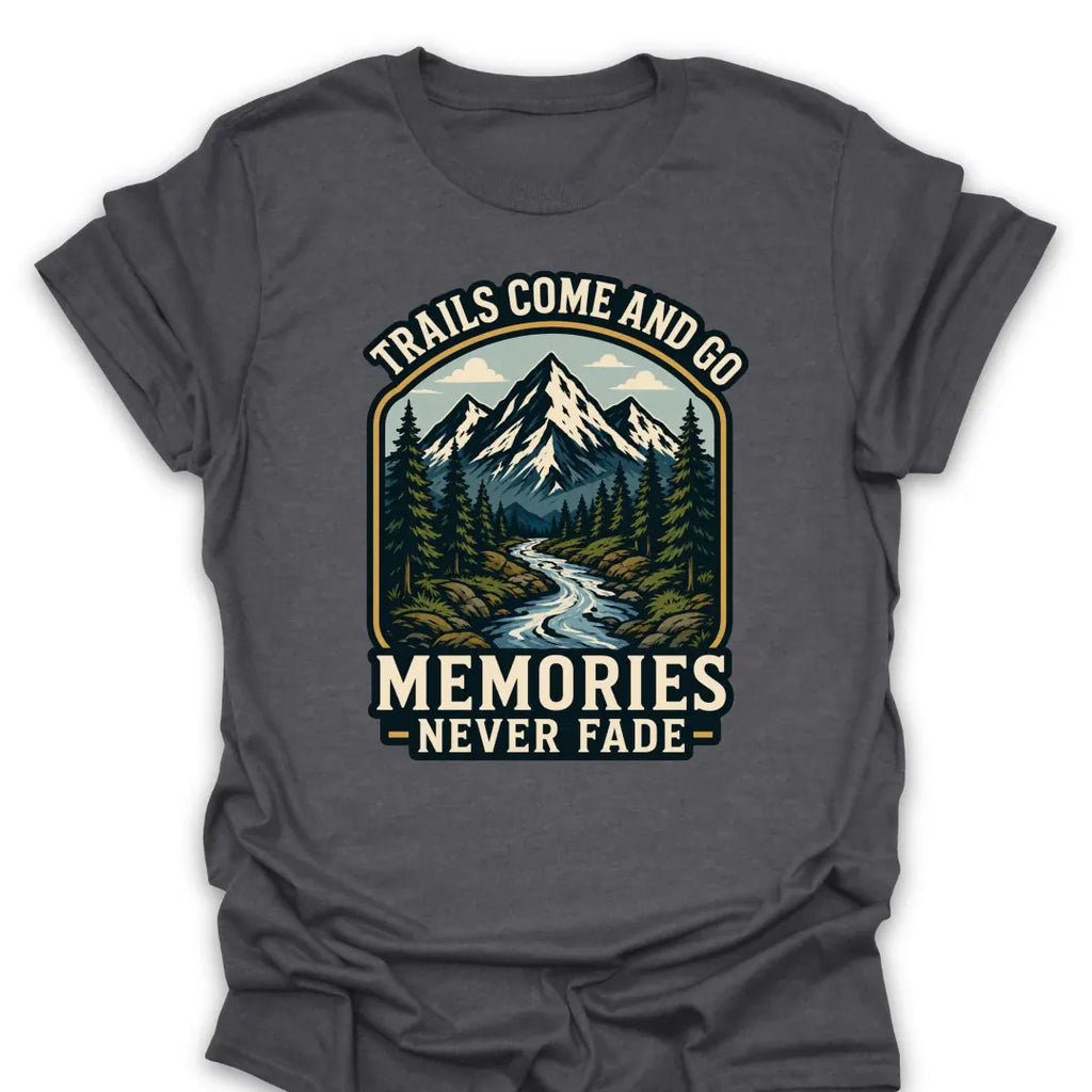 T-Shirt Dark Heather / S Memories Never Fade Mountain Stream T-Shirt