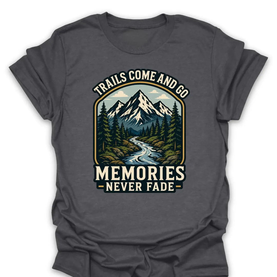 T-Shirt Dark Heather / S Memories Never Fade Mountain Stream T-Shirt