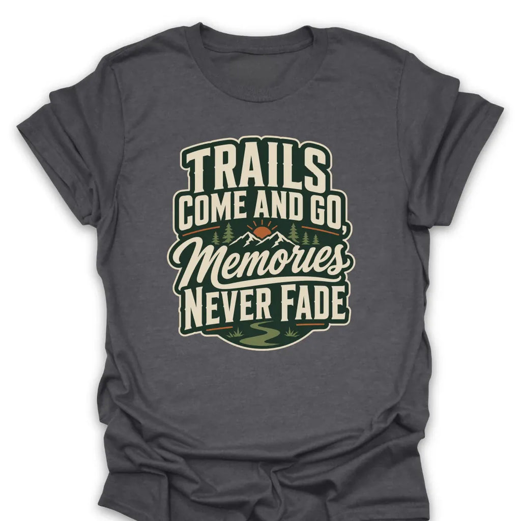 T-Shirt Dark Heather / S Memories Never Fade Mountain Sunrise T-Shirt