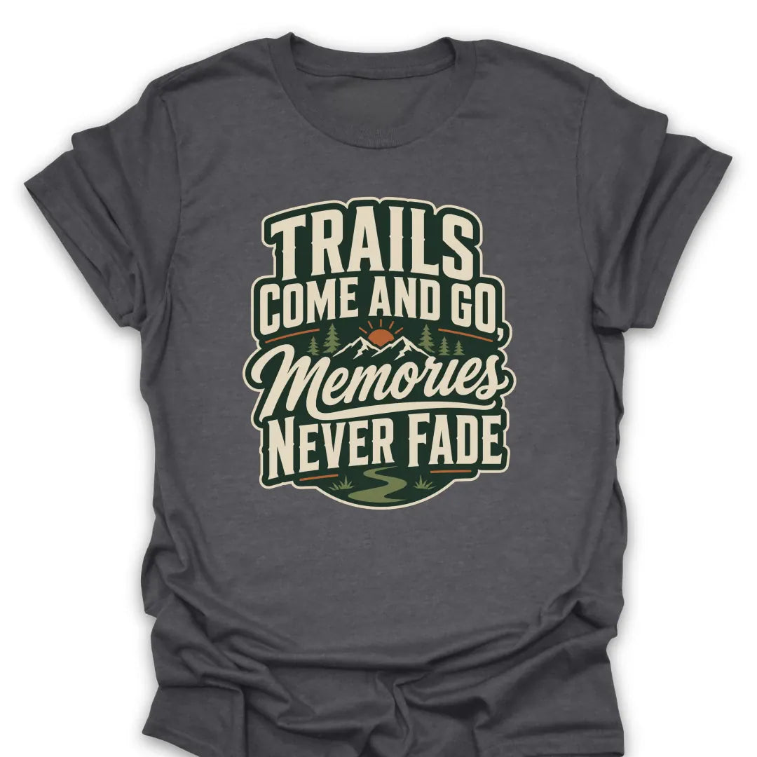 T-Shirt Dark Heather / S Memories Never Fade Mountain Sunrise T-Shirt