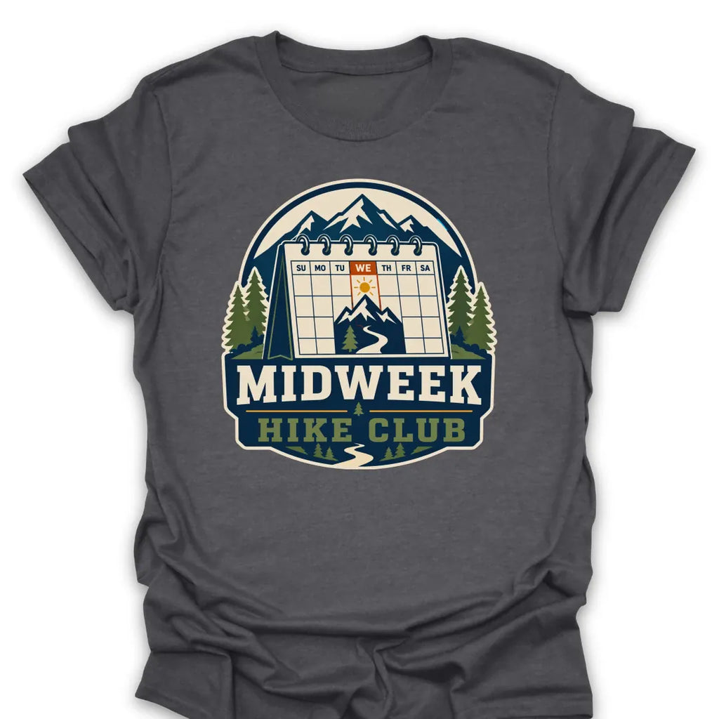 T-Shirt Dark Heather / S Midweek Hike Club T-Shirt