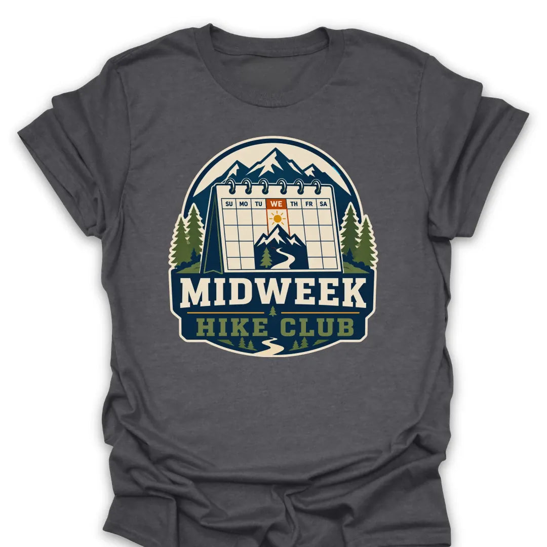 T-Shirt Dark Heather / S Midweek Hike Club T-Shirt