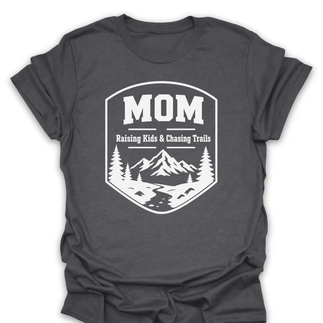 T-Shirt Dark Heather / S MOM Kids & Trails