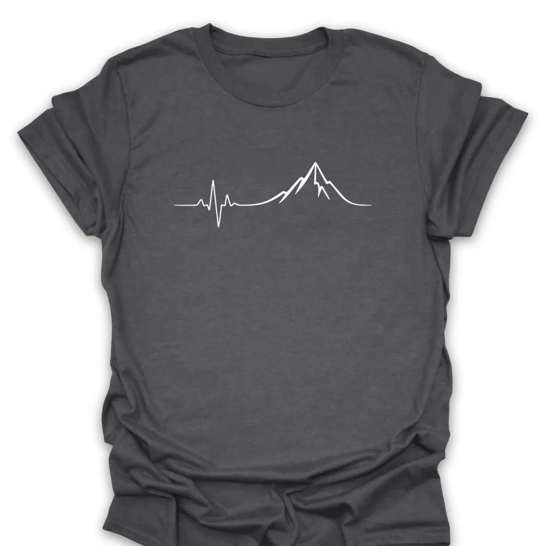 T-Shirt Dark Heather / S Mountain Heartbeat Tee