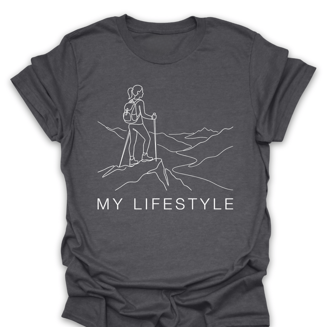 T-Shirt Dark Heather / S My Lifestyle Hiking Tee
