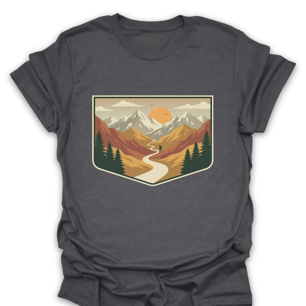 T-Shirt Dark Heather / S One Trail At A Time Tee