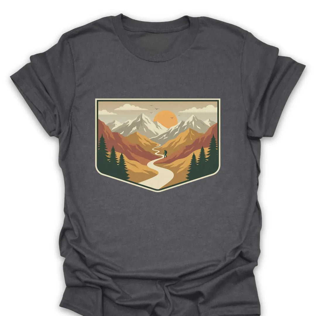 T-Shirt Dark Heather / S One Trail At A Time Tee