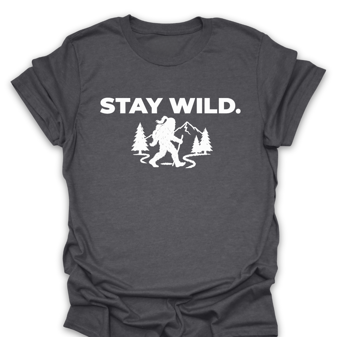 T-Shirt Dark Heather / S Stay Wild T-Shirt
