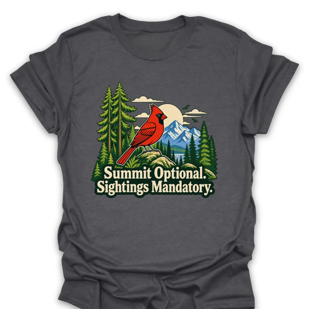 T-Shirt Dark Heather / S Summit Optional Cardinal Mandatory