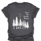 T-Shirt Dark Heather / S Take the Scenic Route T-Shirt