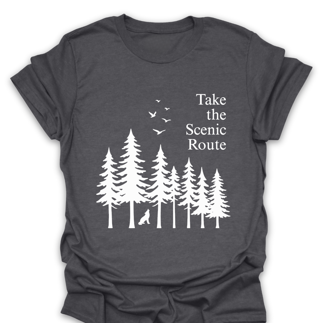 T-Shirt Dark Heather / S Take the Scenic Route T-Shirt