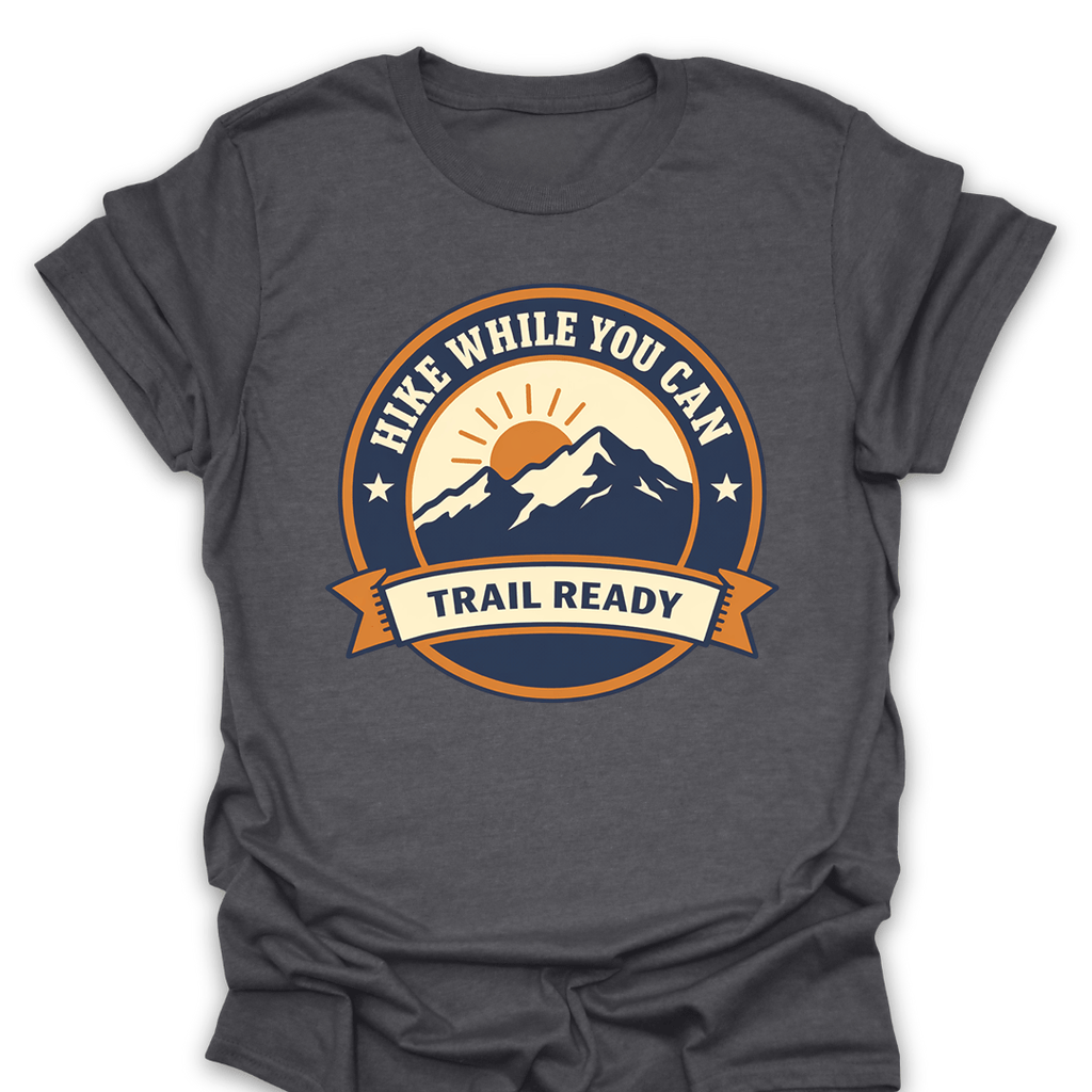T-Shirt Dark Heather / S Trail Ready Badge Tee