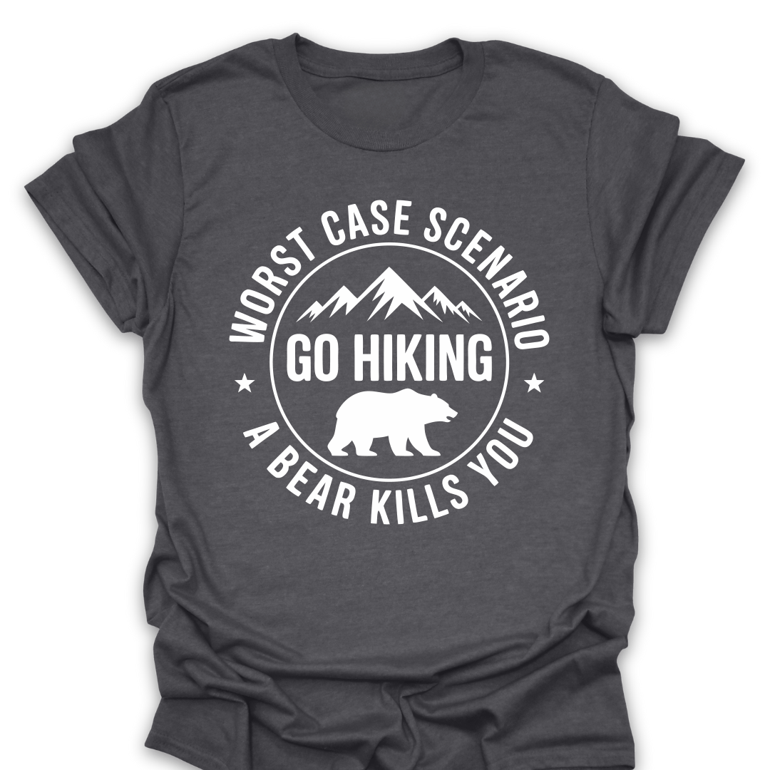 T-Shirt Dark Heather / S Worst Case Scenario Bear Tee