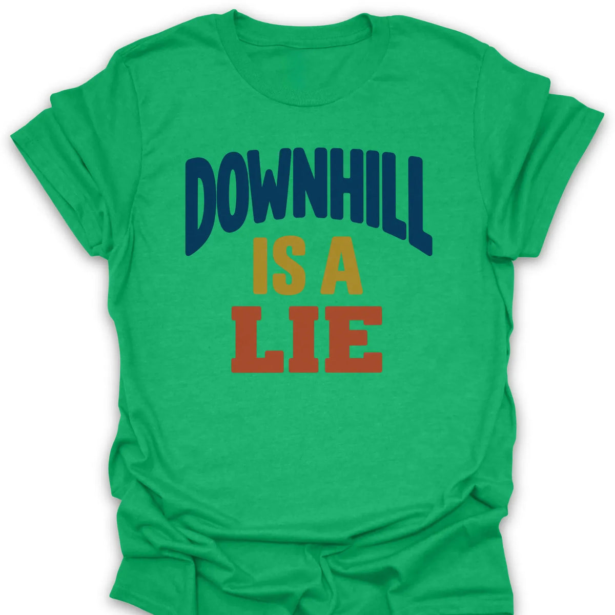 T-Shirt Heather Irish Green / S Downhill Lie