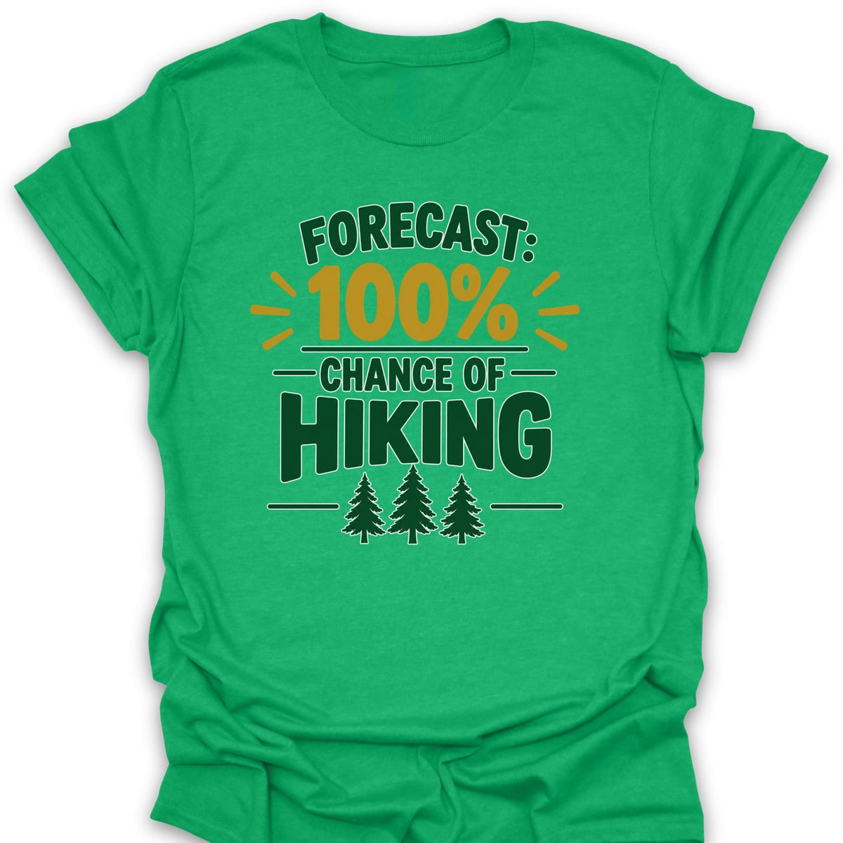 T-Shirt Heather Irish Green / S Forecast Hiking