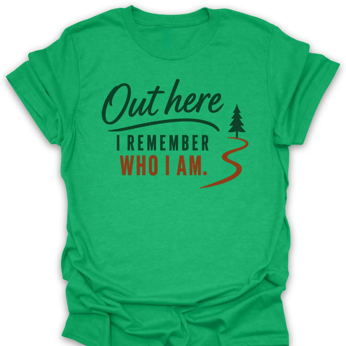 T-Shirt Heather Irish Green / S Out Here I Remember