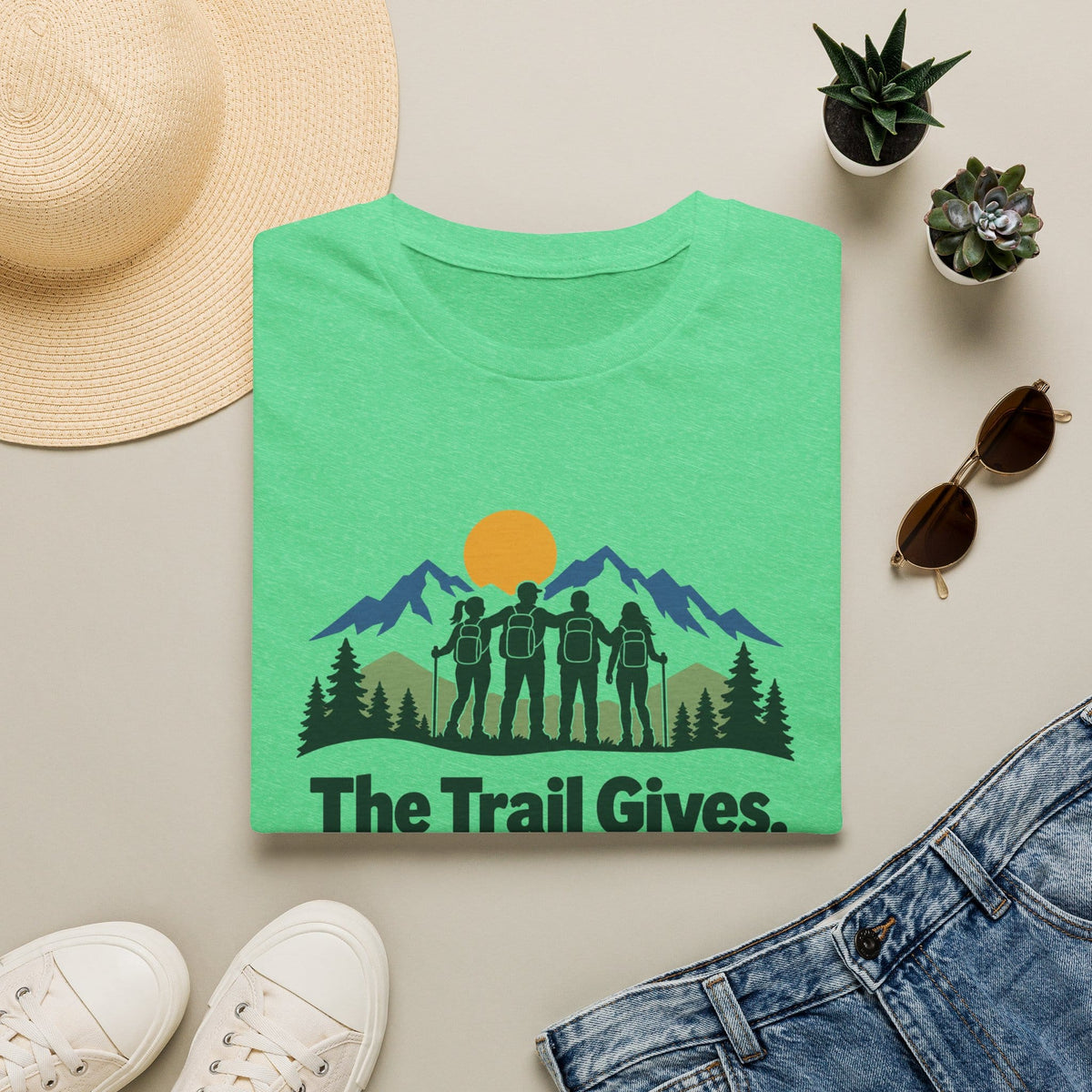 T-Shirt Heather Irish Green / S Strong Trail Community