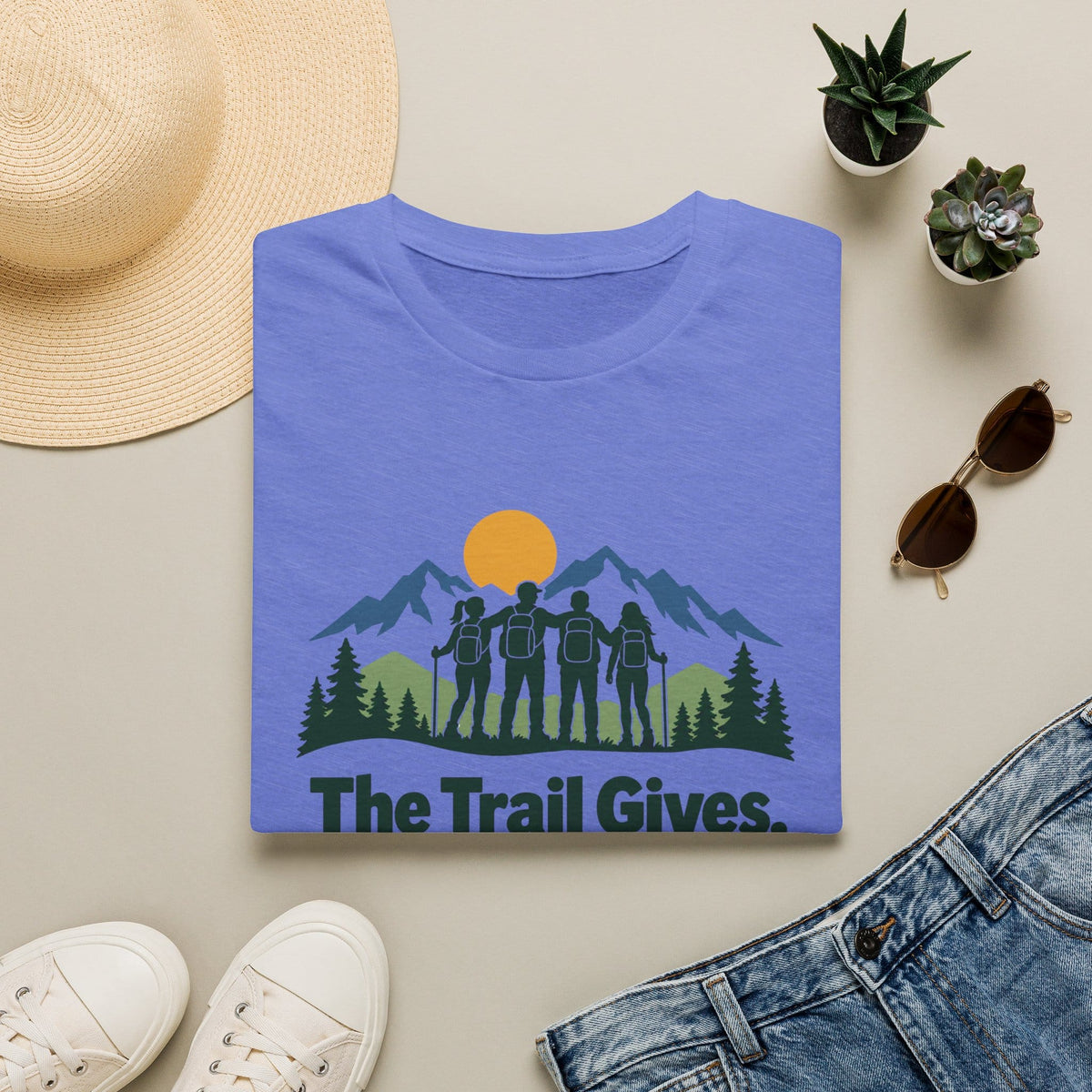 T-Shirt Heather Royal / S Strong Trail Community