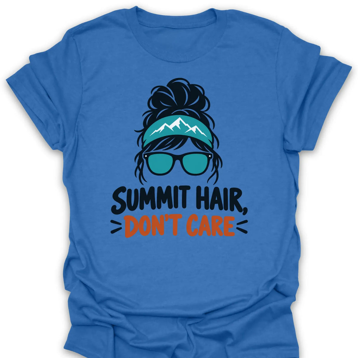 T-Shirt Heather Royal / S Summit Hair Don't Care