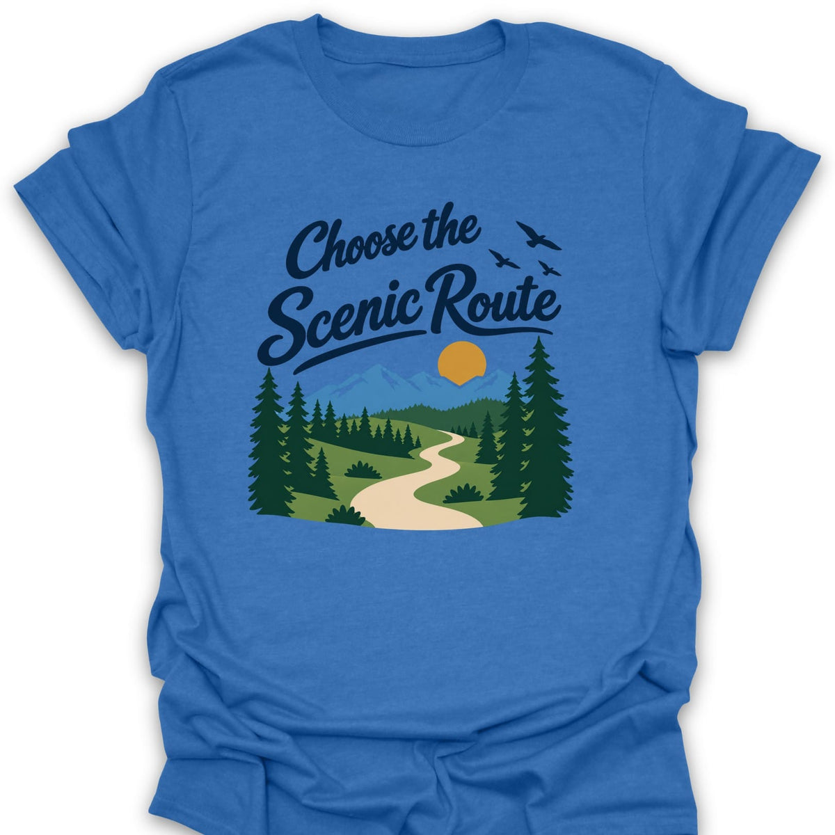T-Shirt Heather Royal / S Winding Path
