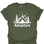 T-Shirt Military Green / S Adventure Awaits Hiker's T-Shirt🌲🏕️