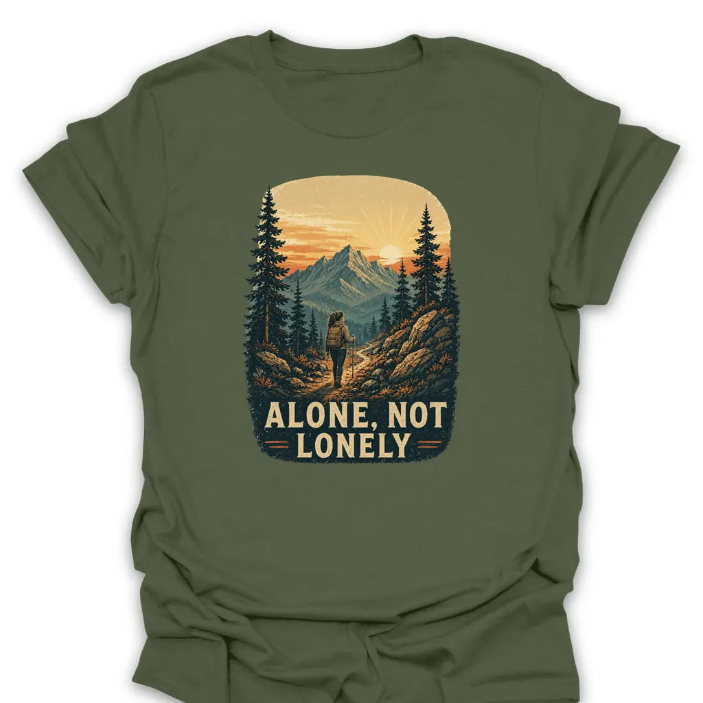 T-Shirt Military Green / S Alone Not Lonely T-Shirt