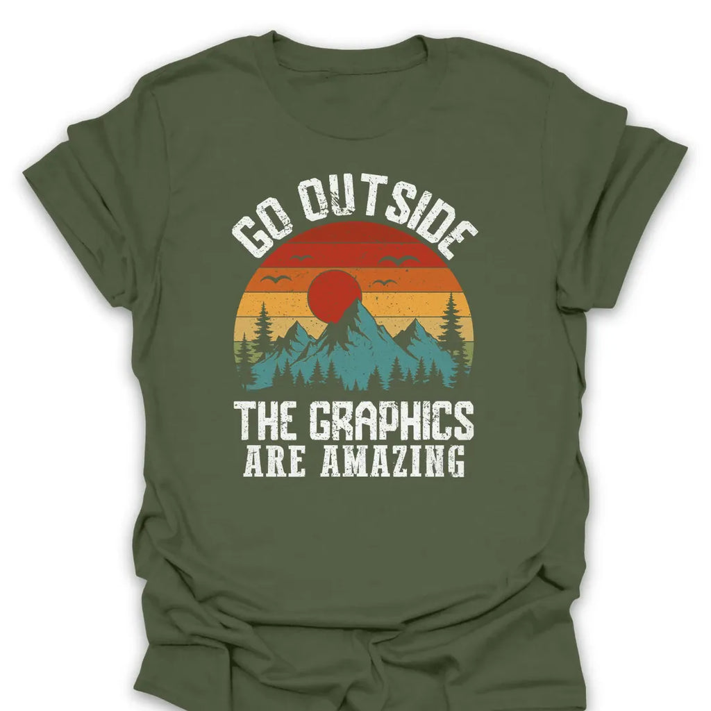 T-Shirt Military Green / S Amazing Graphics T-Shirt