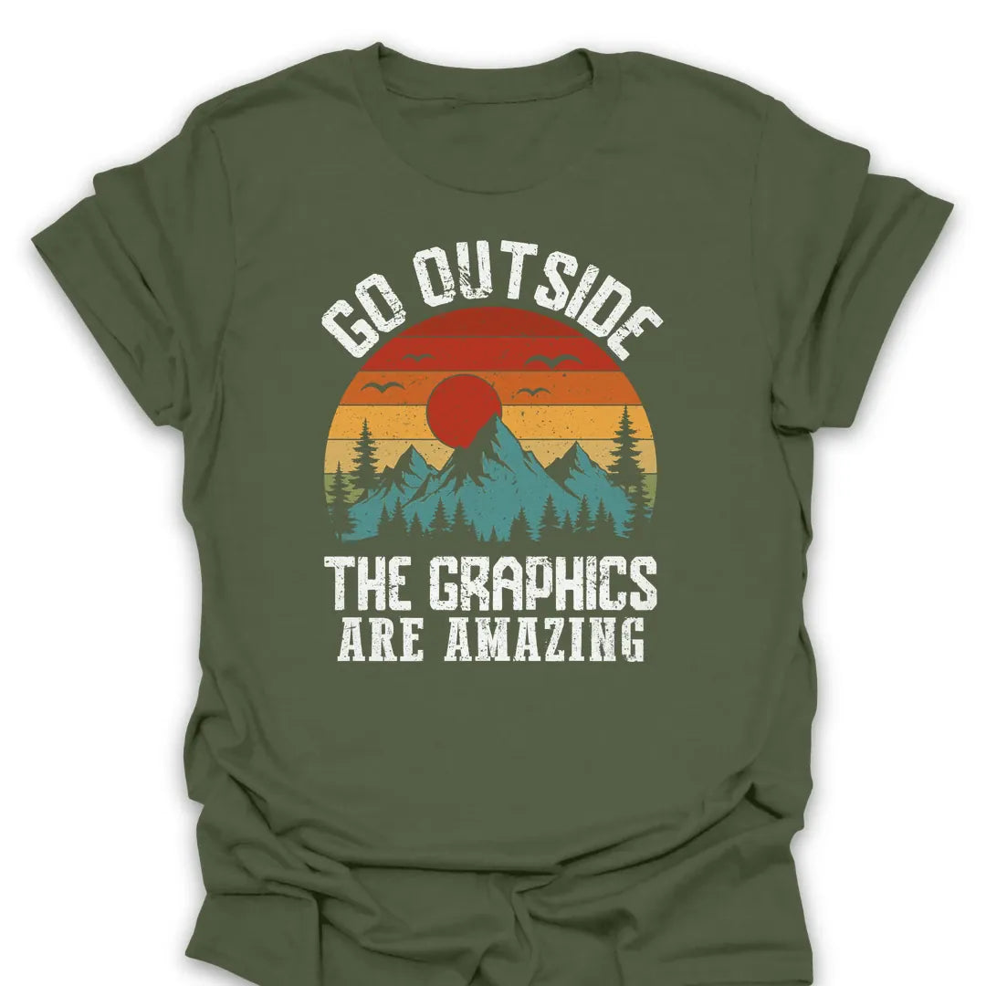T-Shirt Military Green / S Amazing Graphics T-Shirt