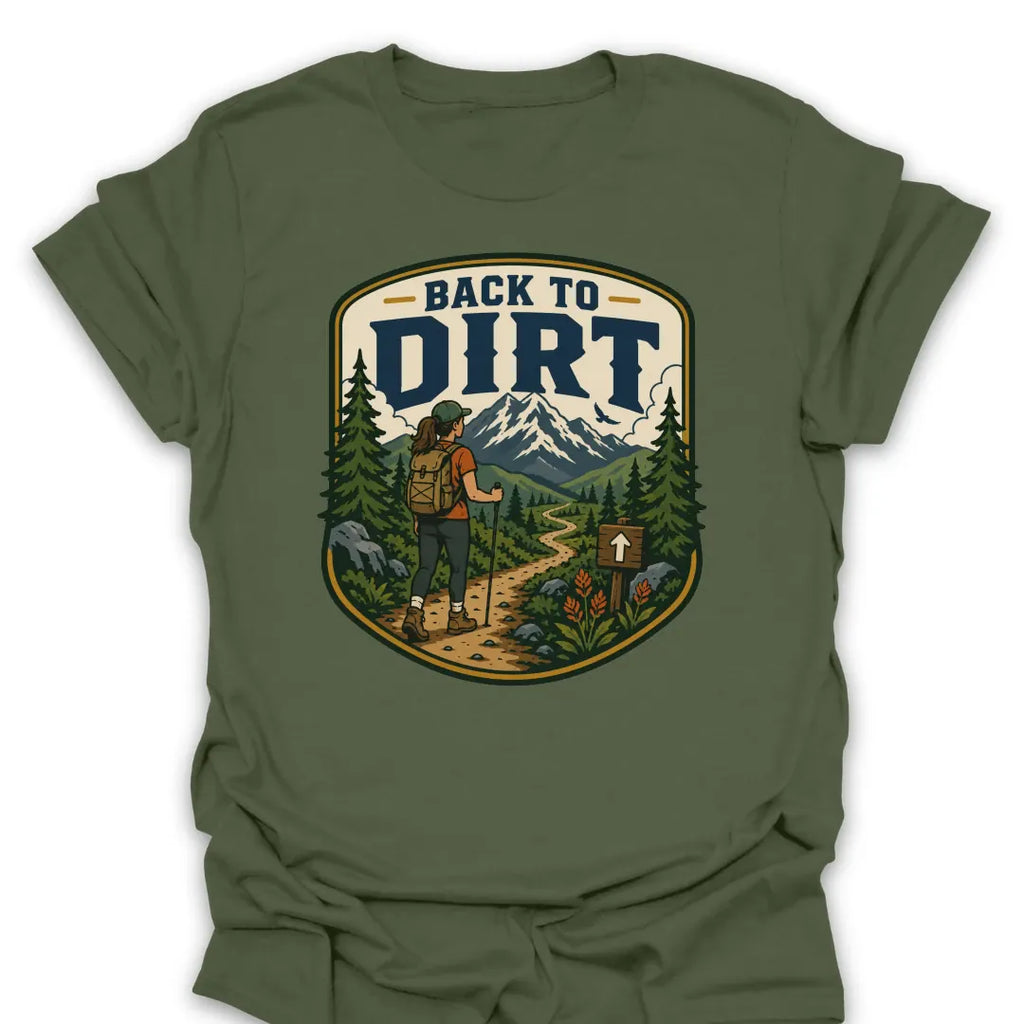 T-Shirt Military Green / S Back To Dirt Hiker