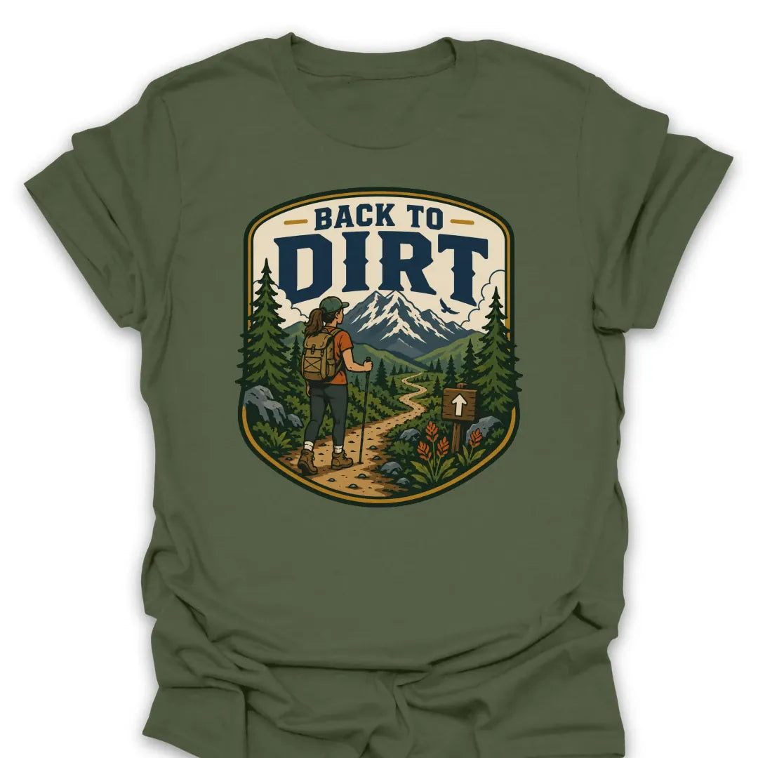 T-Shirt Military Green / S Back To Dirt Hiker