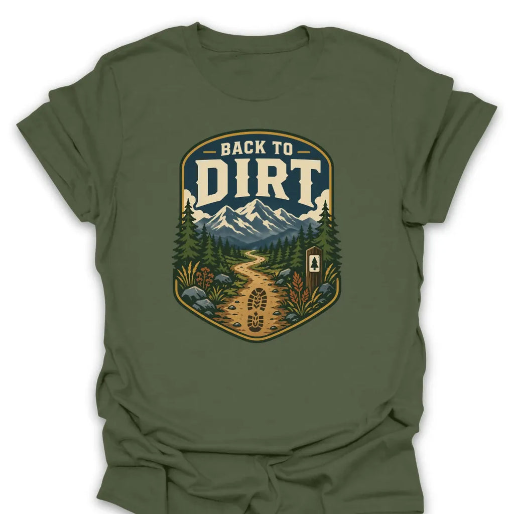 T-Shirt Military Green / S Back To Dirt Trail