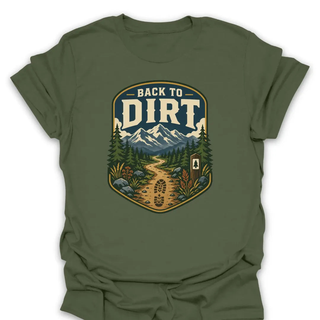 T-Shirt Military Green / S Back To Dirt Trail